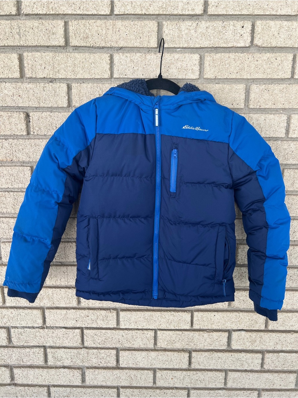 Boy’s Eddie Bauer Two-Tone Blue Puffer Jacket